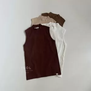 تاپ یقه ایستاده ملانژ